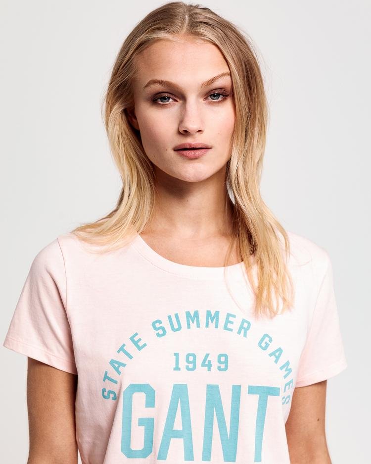 Damska koszulka GANT w kolorze różowym