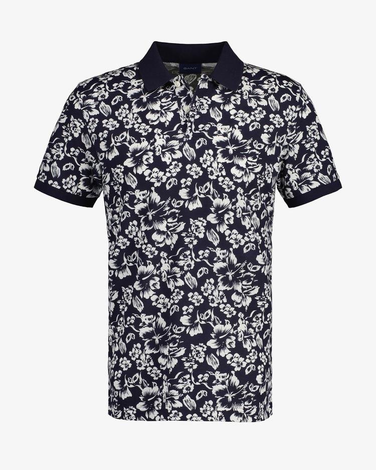 GANT Floral Print Piqué Polo Shirt - 2022125