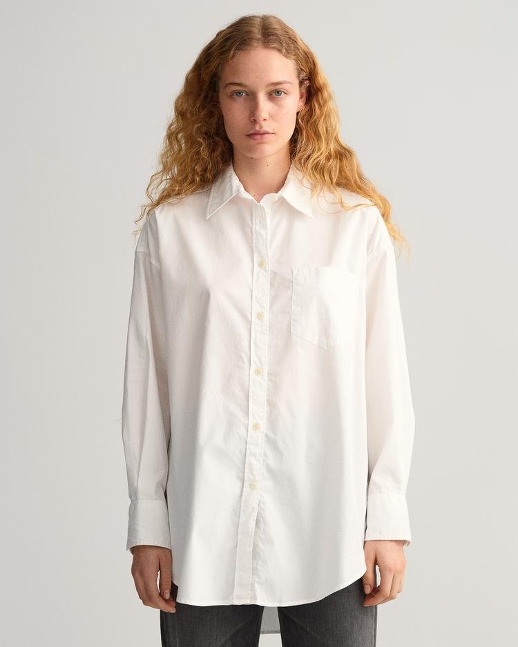 GANT damska koszula oversize z bawełny oxford - 4300145